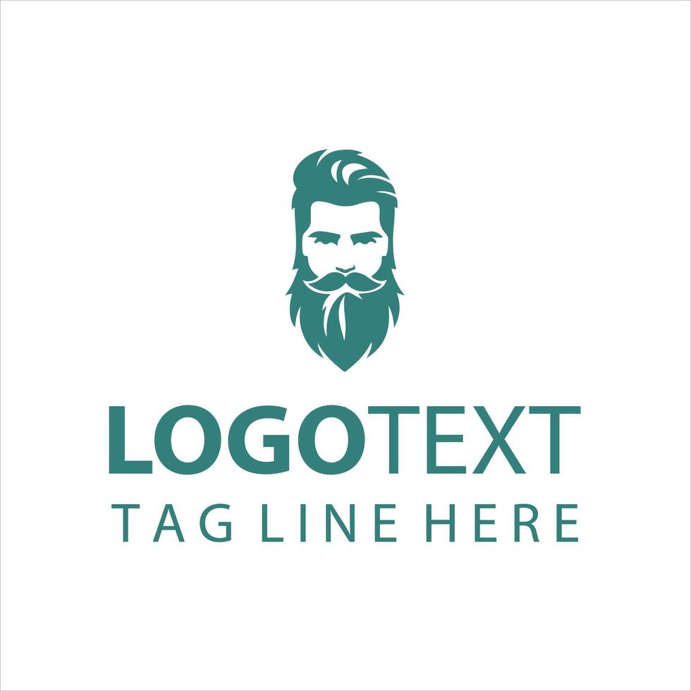 The Beard Revolution guy logo vector