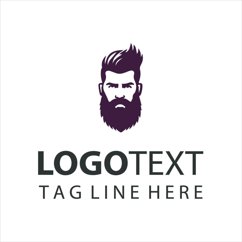 Mountain Beard Co guy logo vector