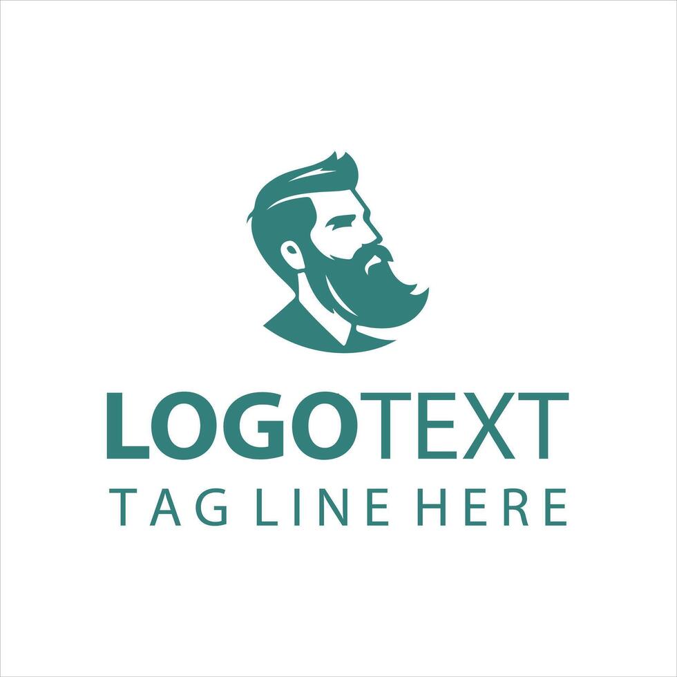 The Beard Crafters guy logo vector