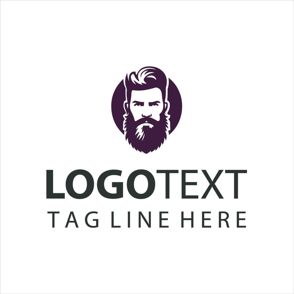 The Beard Journey guy logo vector