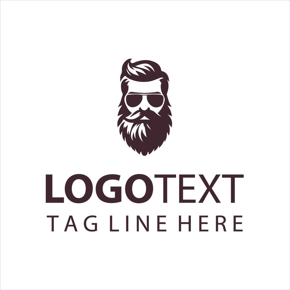 Beard Masters guy logo vector