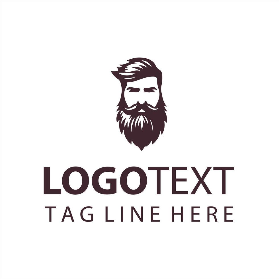 Bold Beard Co guy logo vector