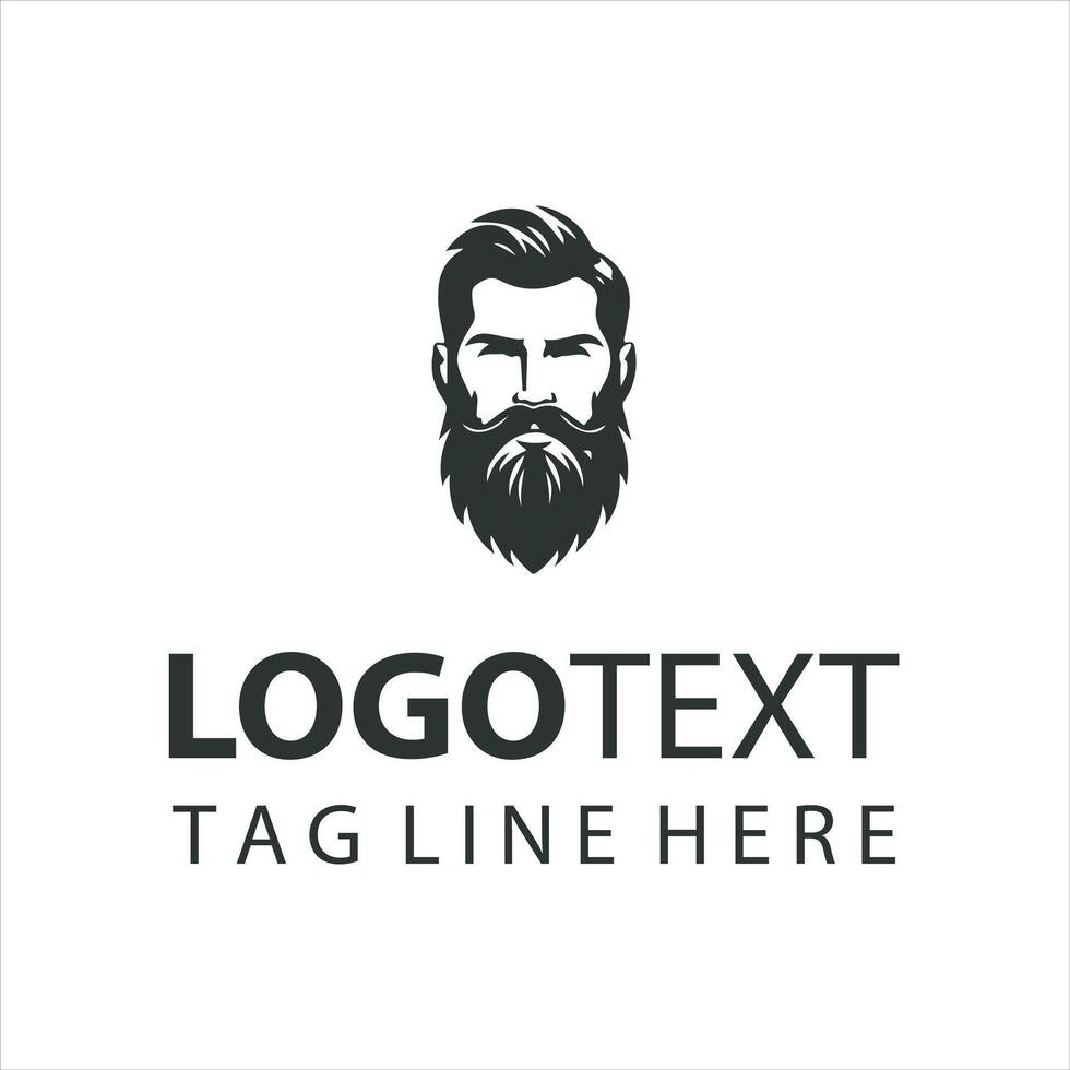Beard Craft guy logo vector