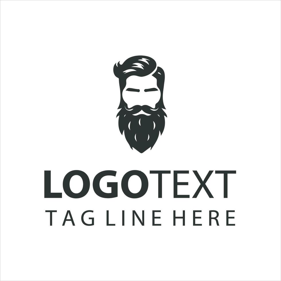The Beard Authority guy logo vector