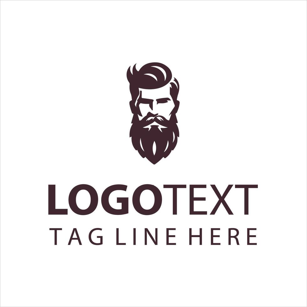 The Bearded Brother guy logo vector