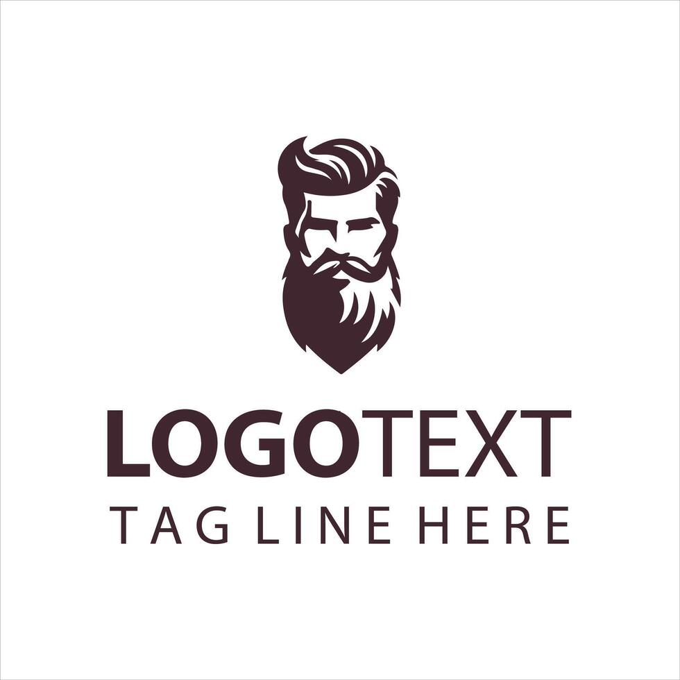 Beard Culture guy logo vector