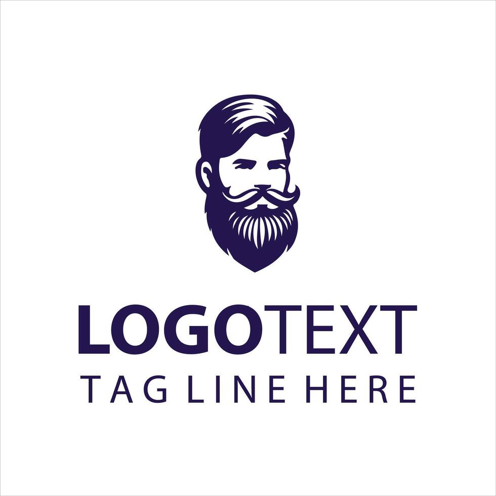 The Beard Spot guy logo vector