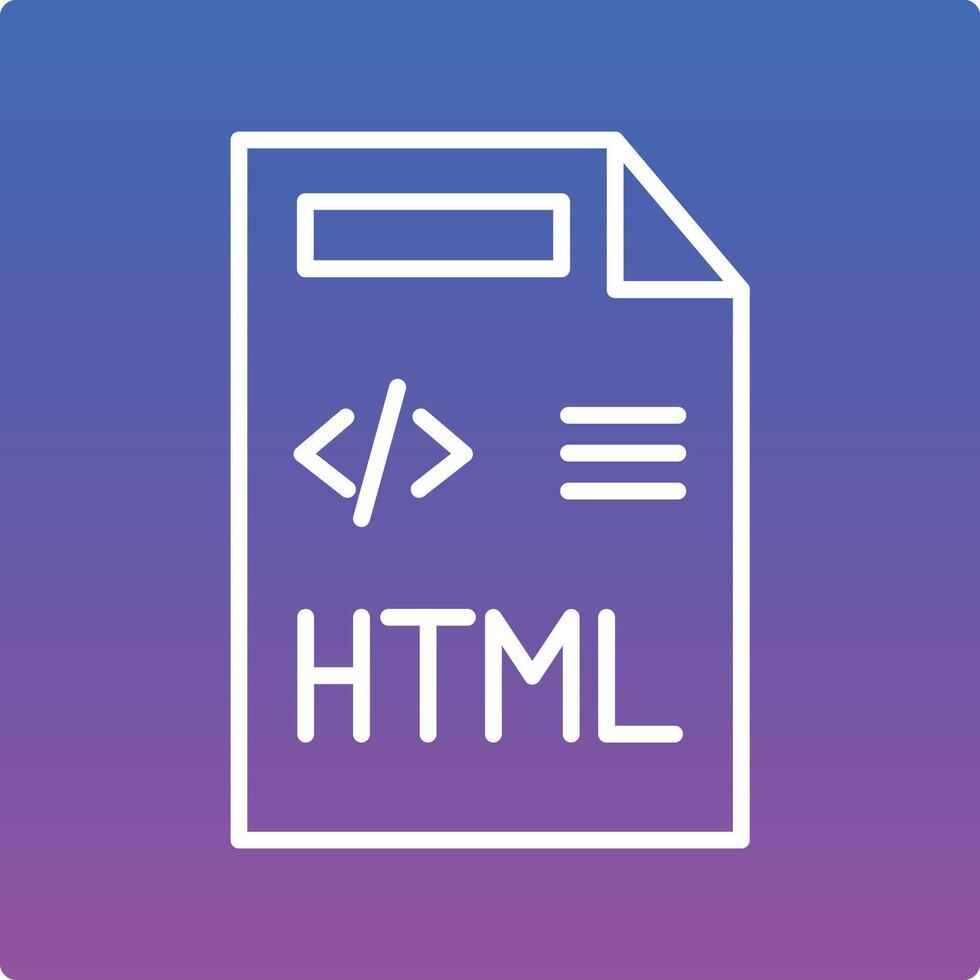 Html5 icon with a white background and a blue and purple background vector