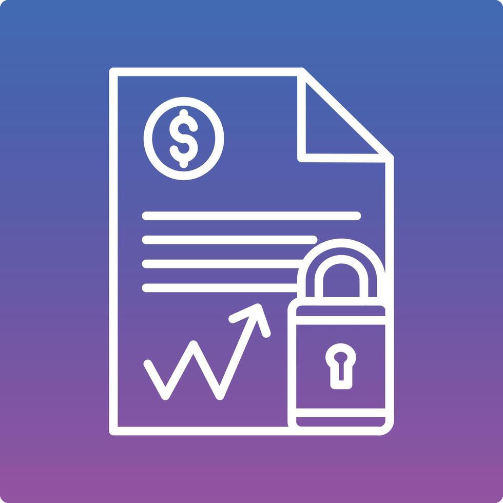 Document Security Illustration Icon vector