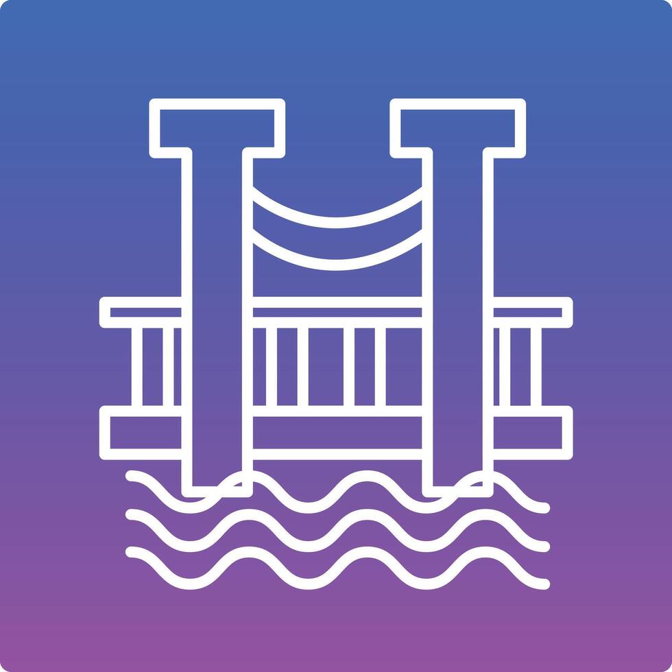 Bridge Illustration Icon vector