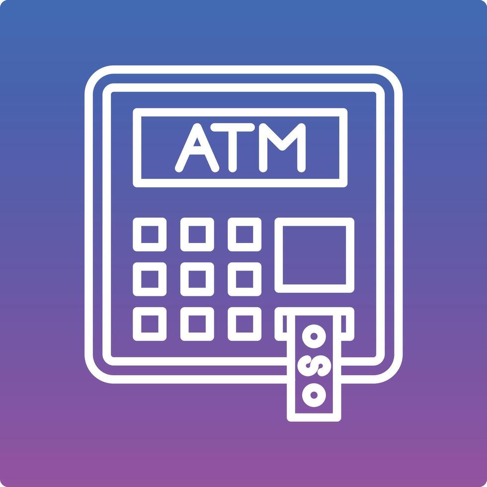 ATM Illustration Icon vector