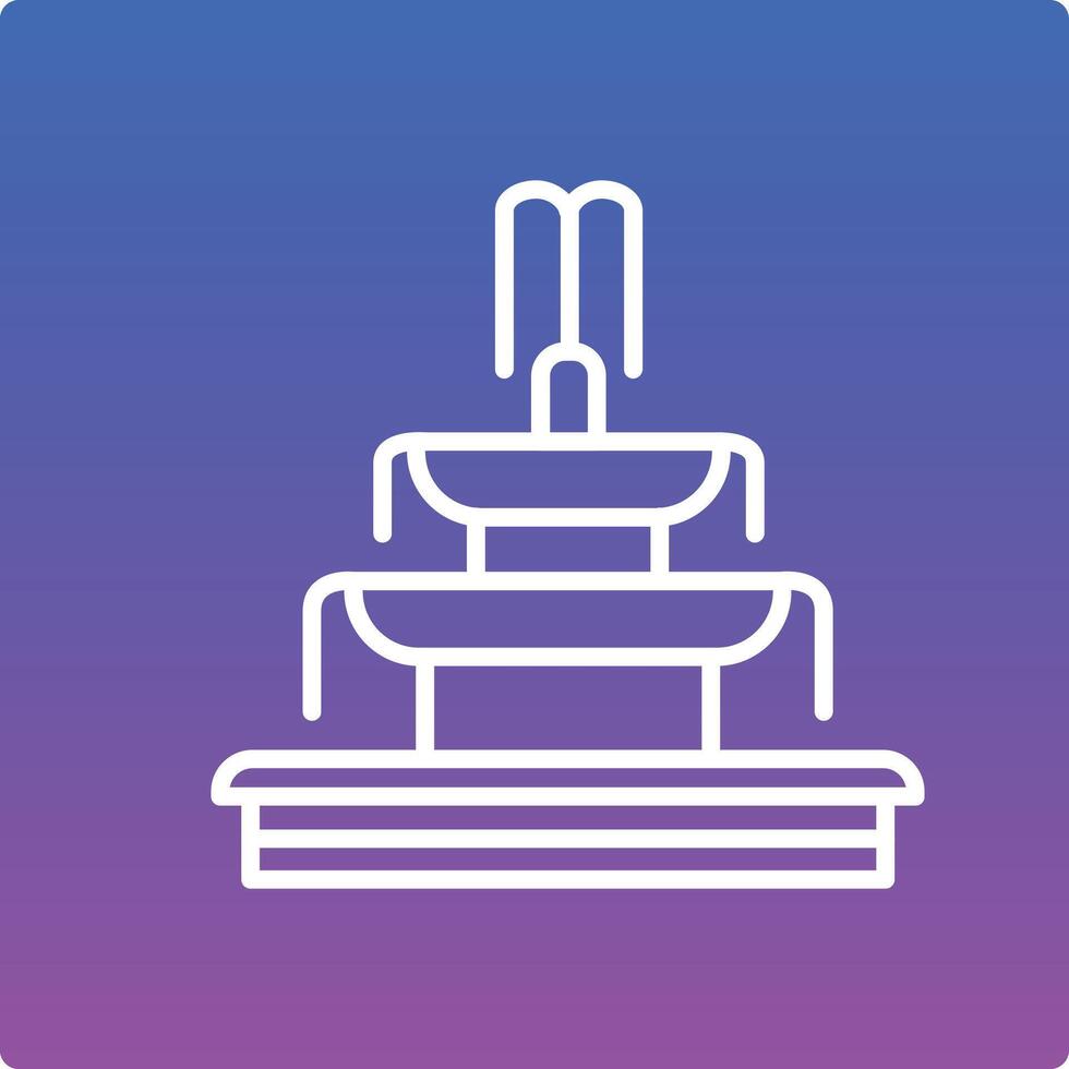 Fountain Illustration Icon vector