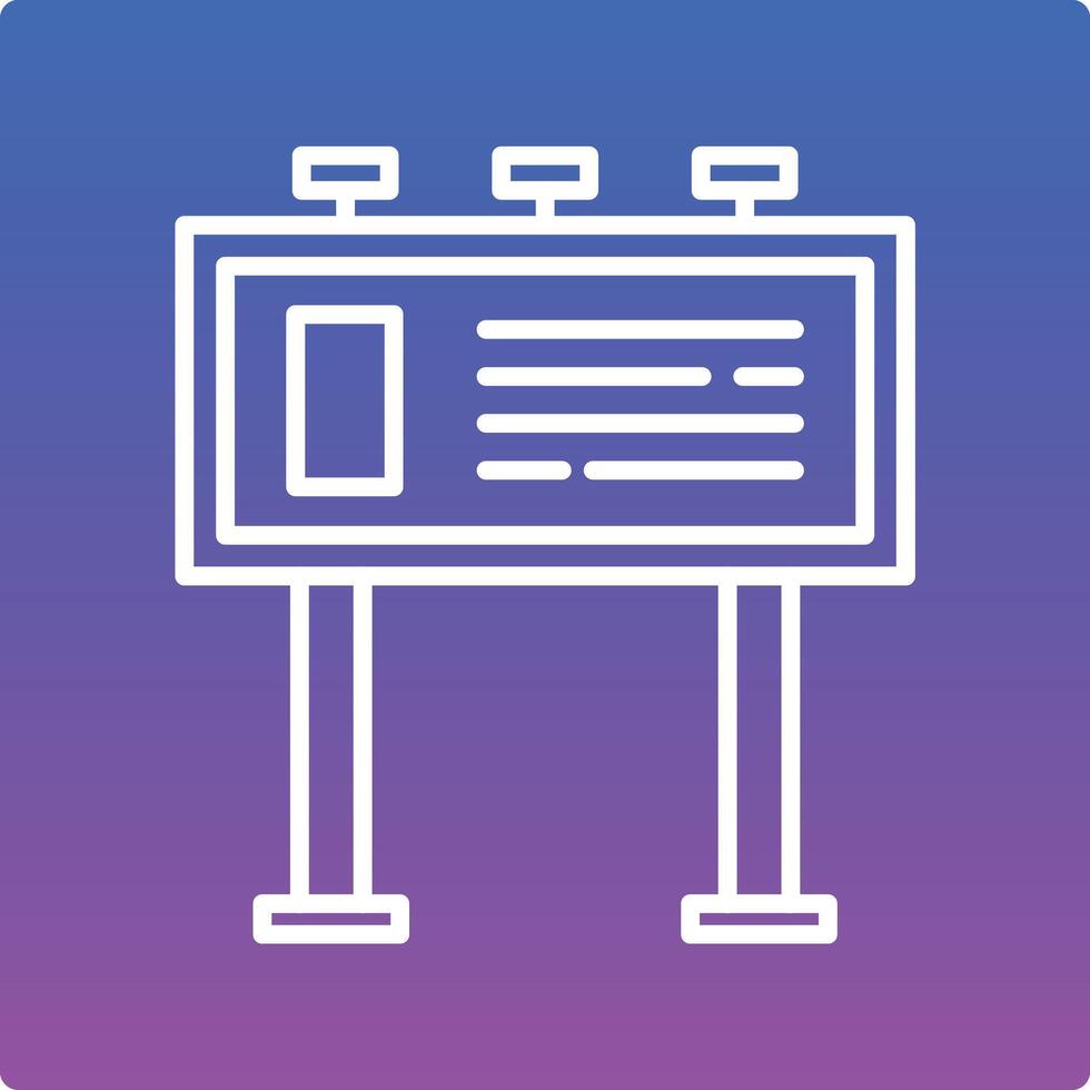 Billboard Illustration Icon vector