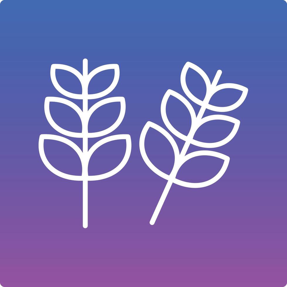 Wheat Illustration Icon vector