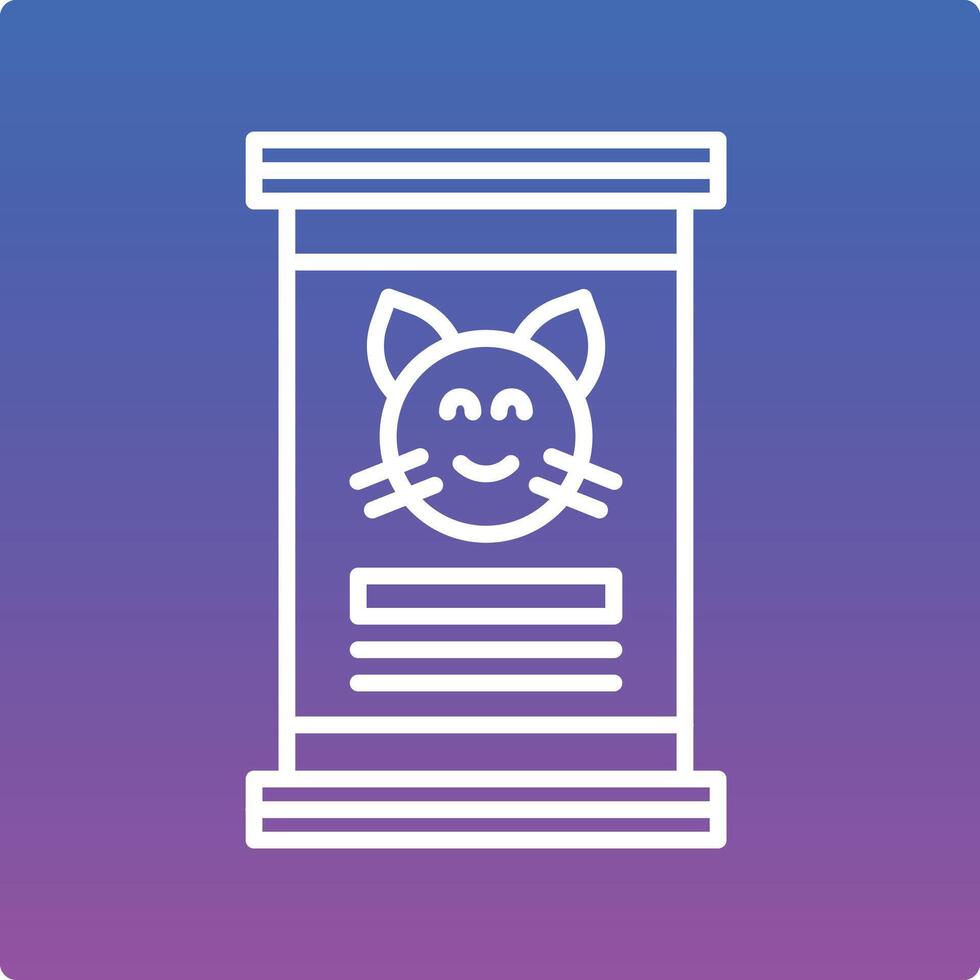 Cat Food Illustration Icon vector