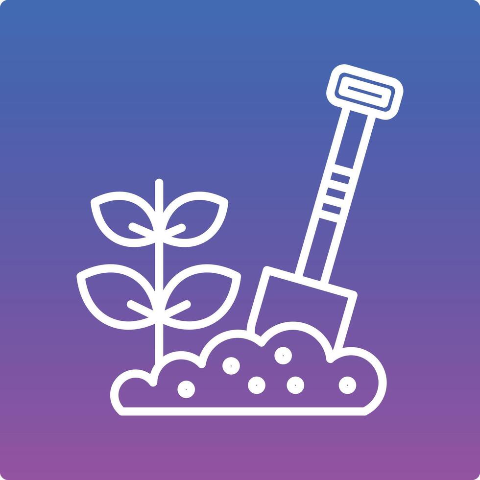 Shovel Illustration Icon vector