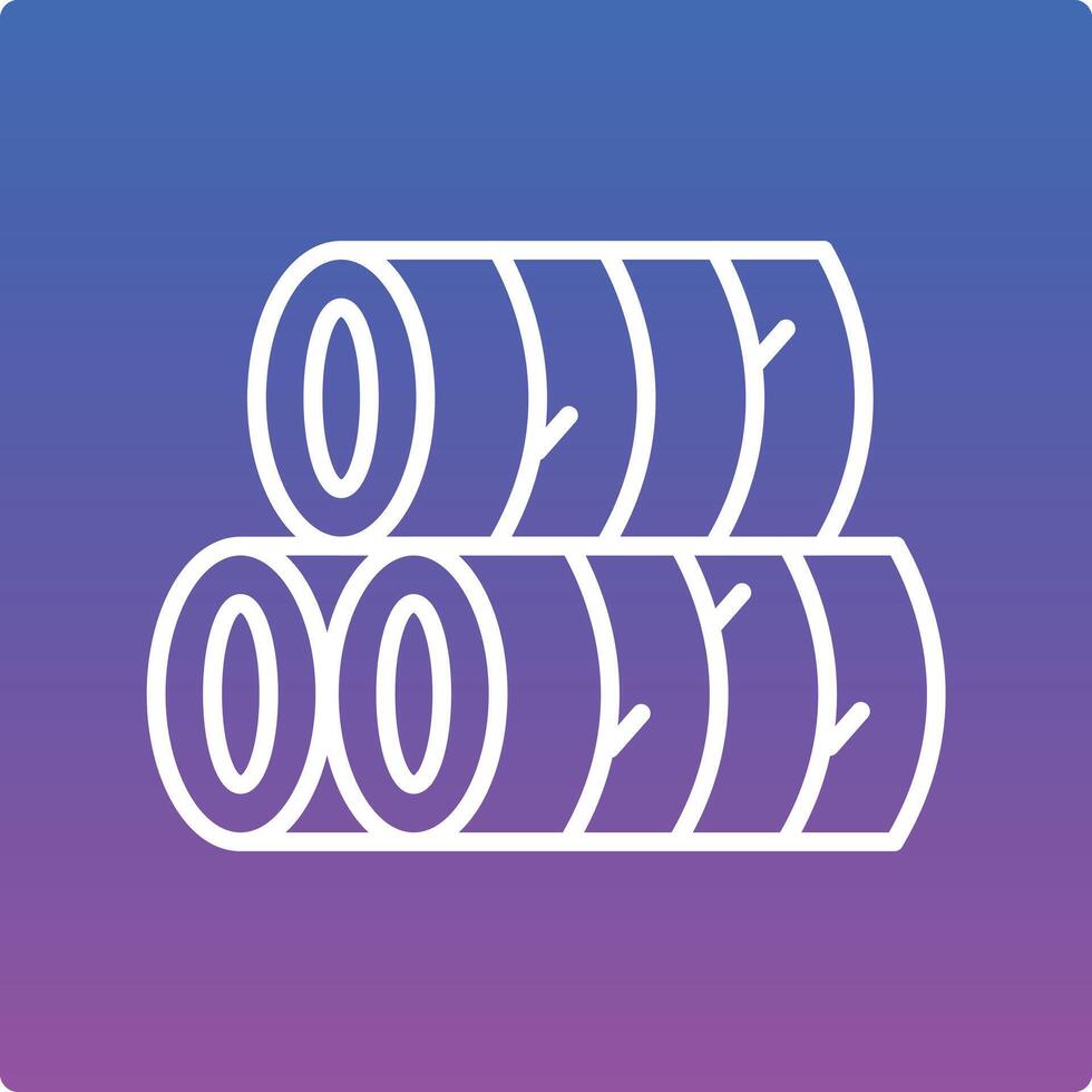 Hay Illustration Icon vector