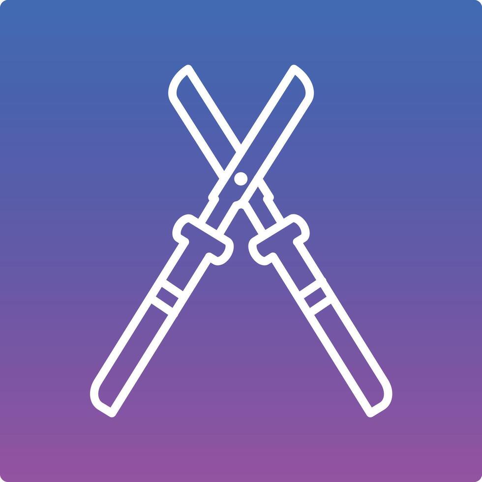 Farming Scissor Illustration Icon vector