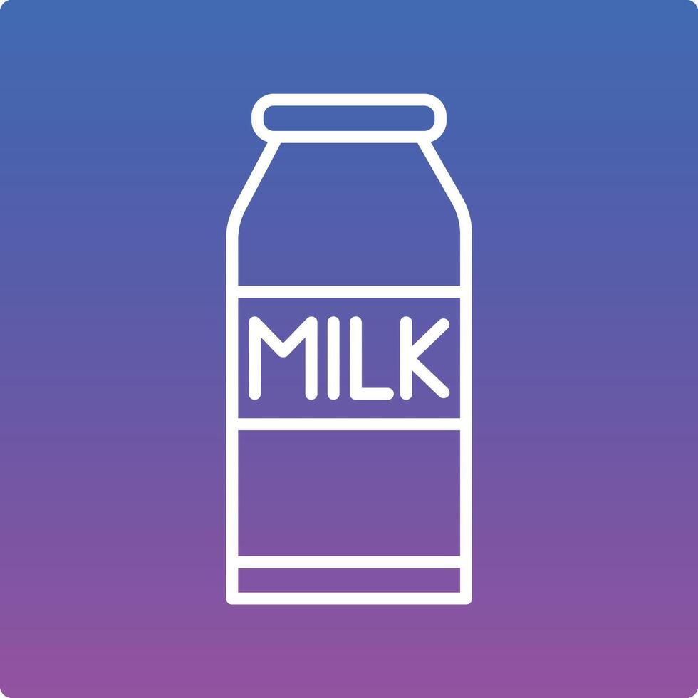 Milk Bottles Illustration Icon vector