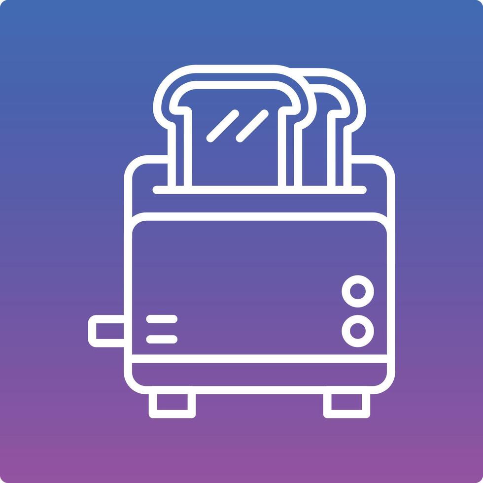 Toaster Illustration Icon vector