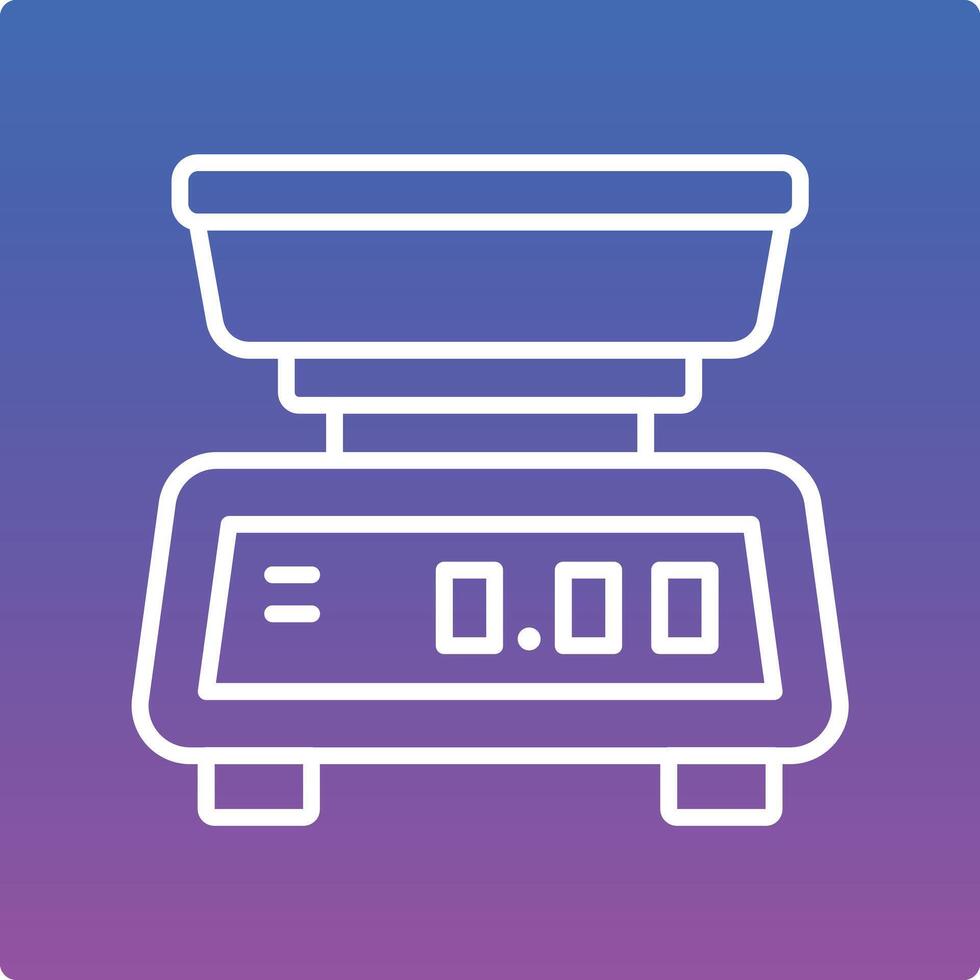 Kitchen Scale Illustration Icon vector