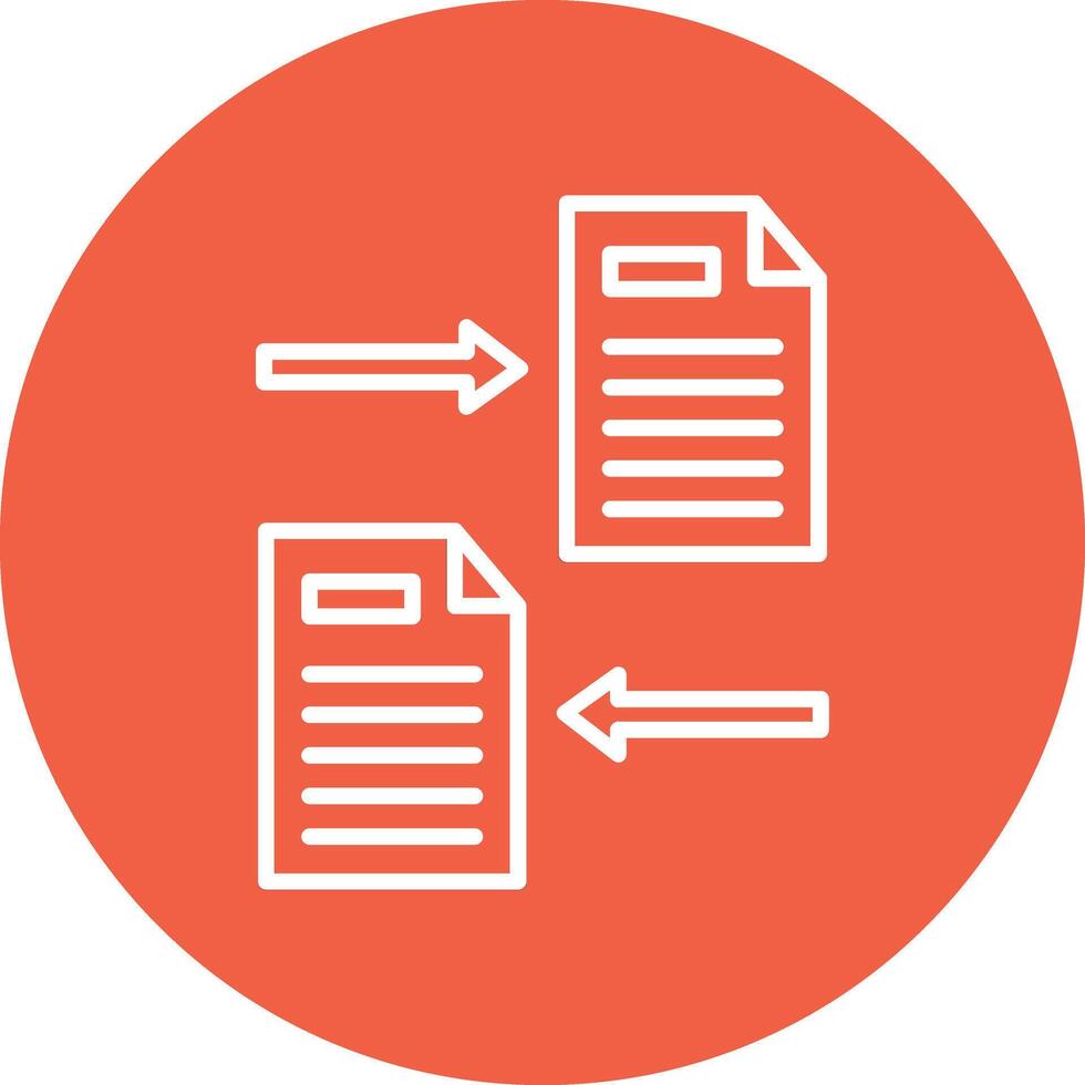 File Sharing Illustration Icon vector