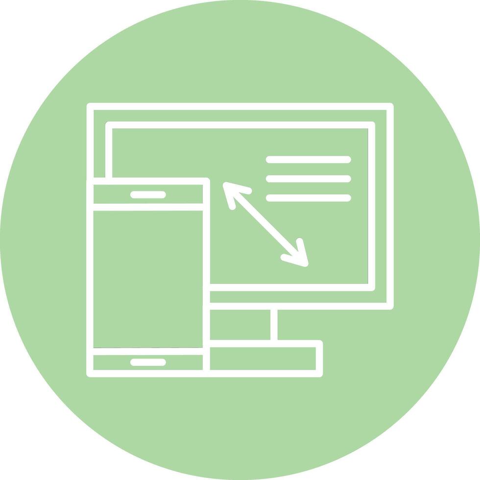 Responsive Design Illustration Icon vector