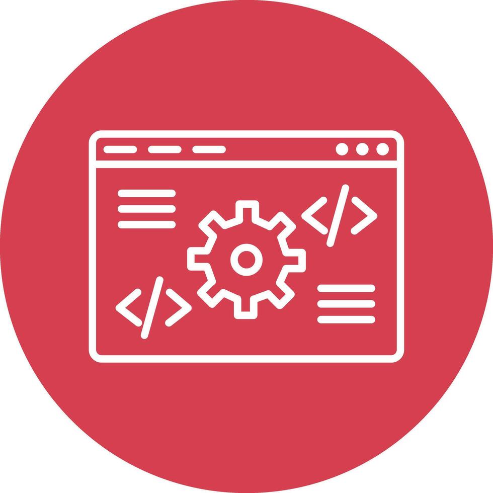 Code Settings Illustration Icon vector