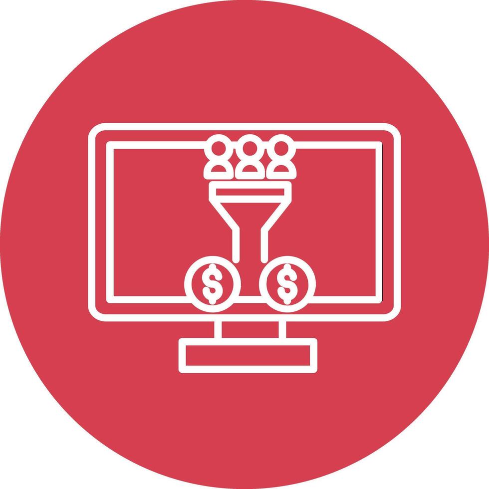 Conversion Marketing Illustration Icon vector