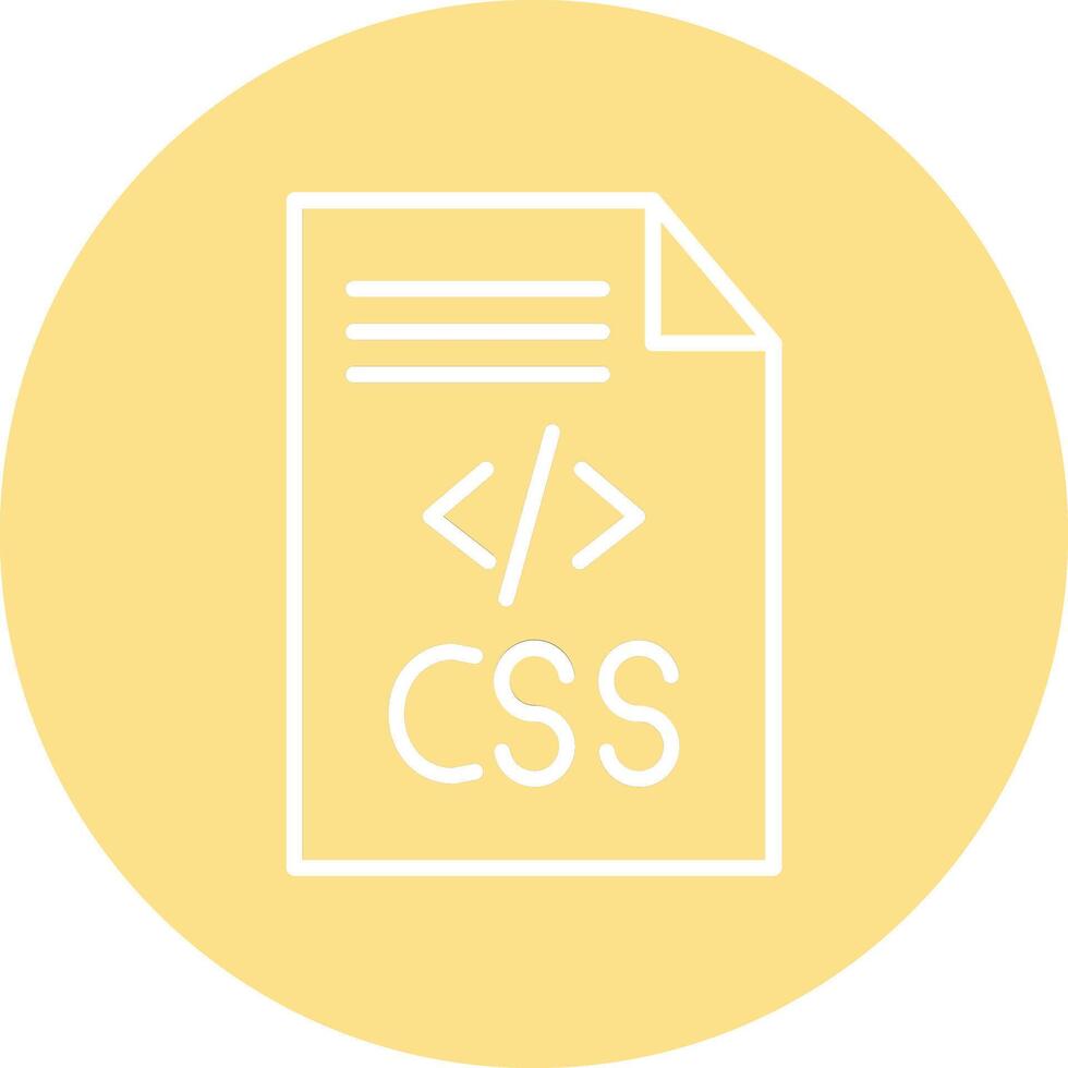 CSS Code Illustration Icon vector