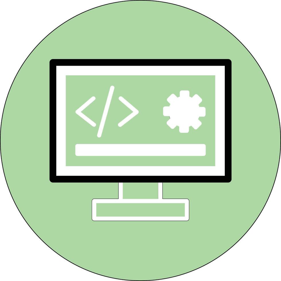 Software Development Illustration Icon vector