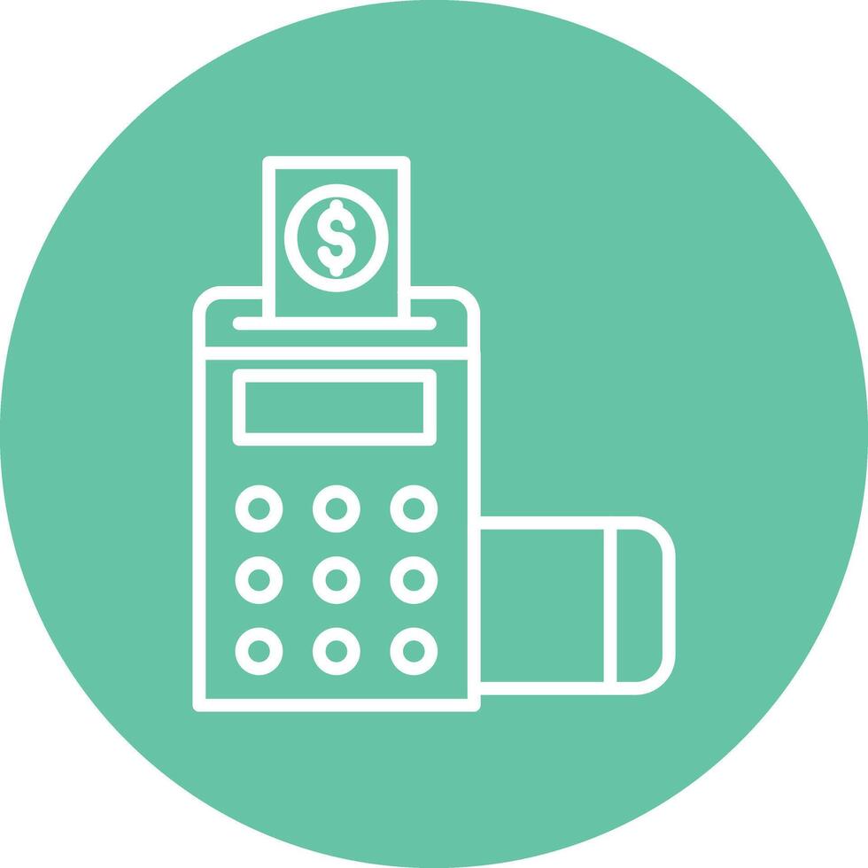 Pos Terminal Illustration Icon vector