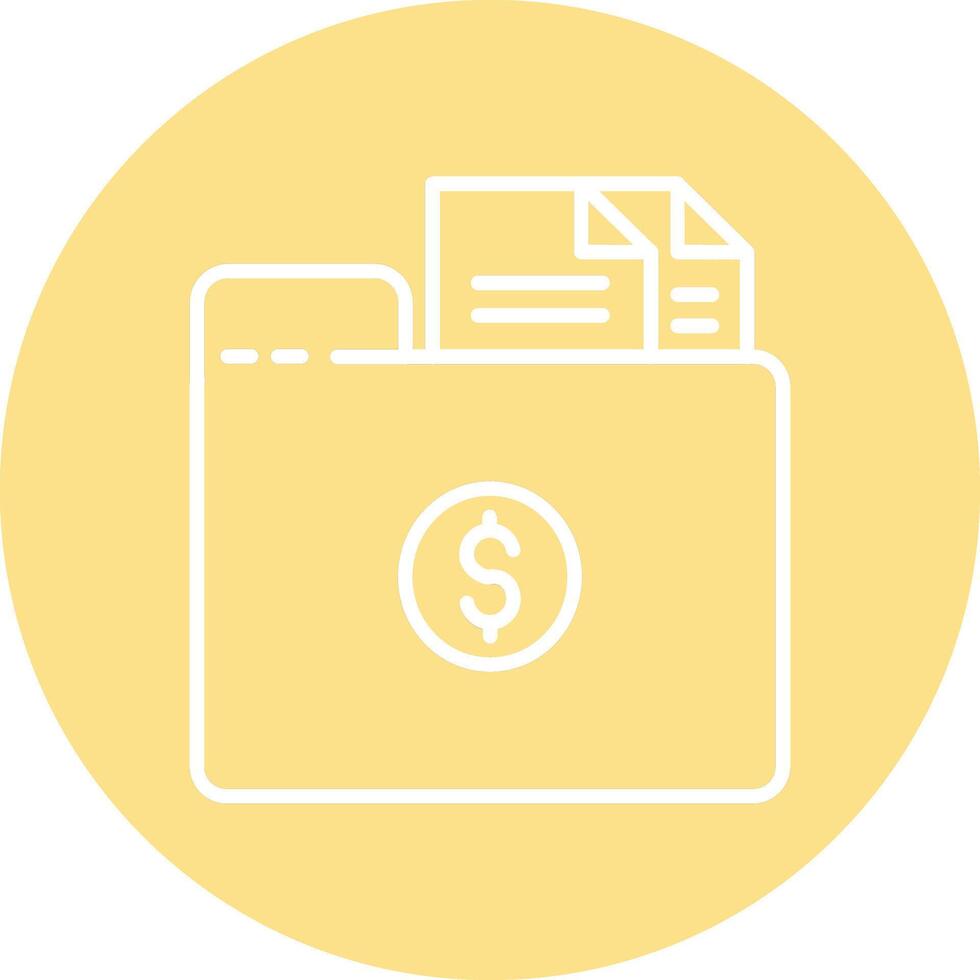 Folder with Files Illustration Icon vector