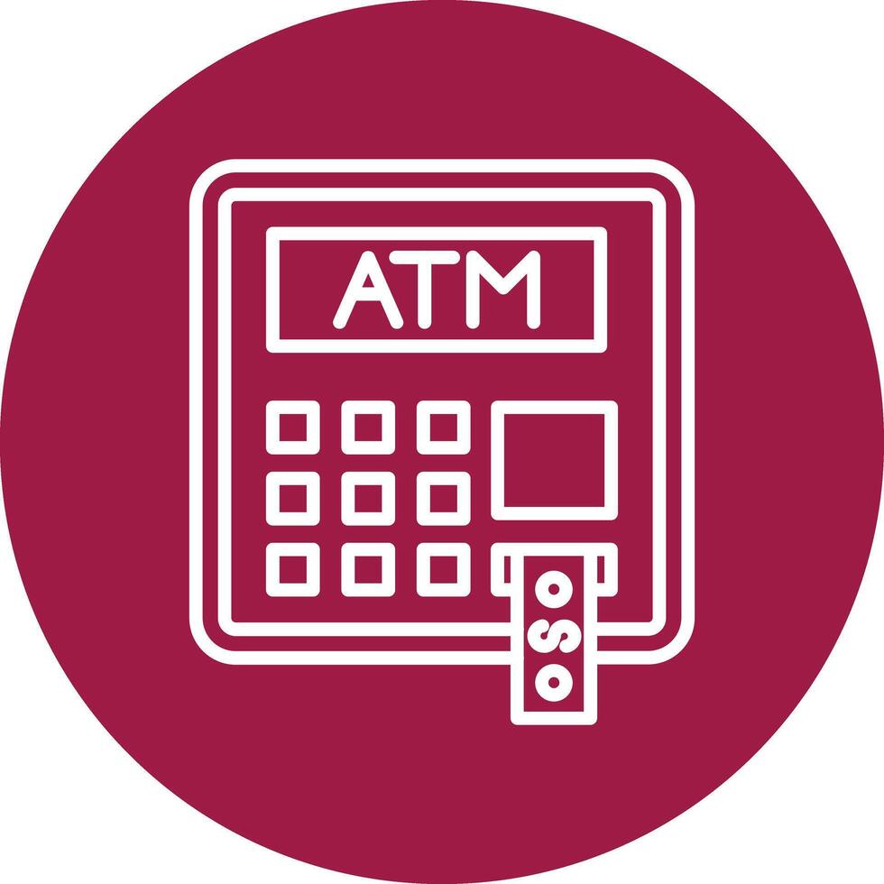 ATM Illustration Icon vector