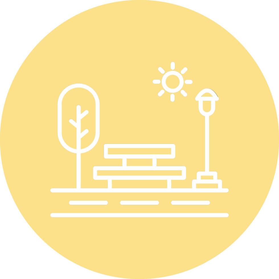 Park Illustration Icon vector