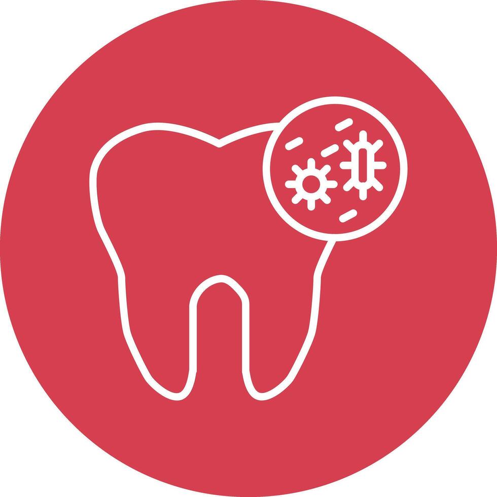 Tooth Infection Illustration Icon vector