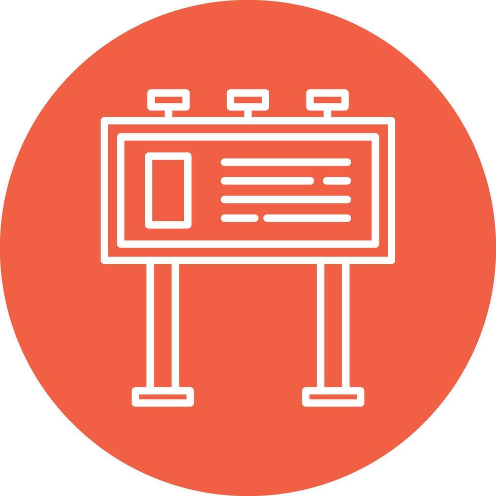 Billboard Illustration Icon vector