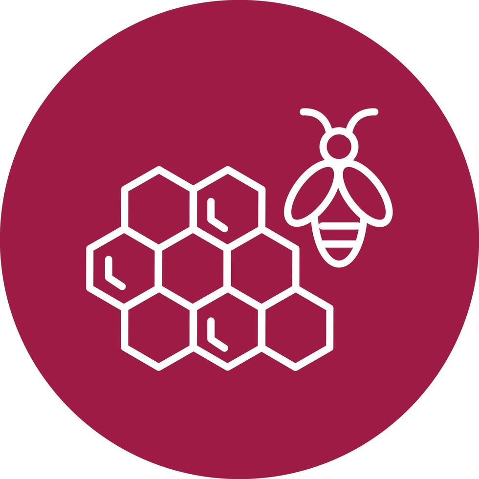 Honeycomb Illustration Icon vector