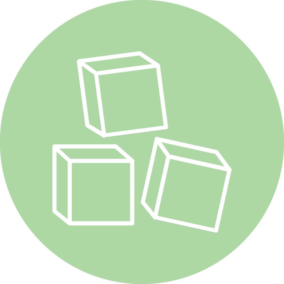 Blocks Illustration Icon vector