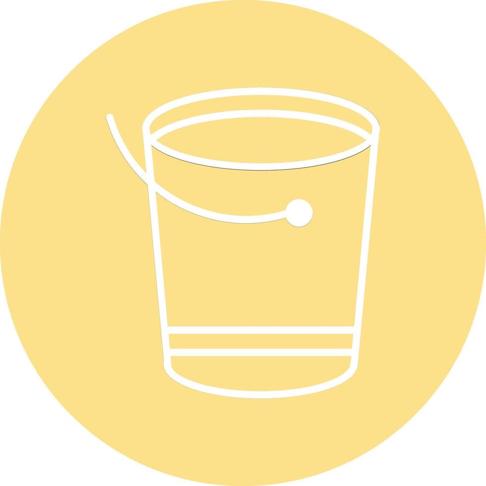Water Bucket Illustration Icon vector