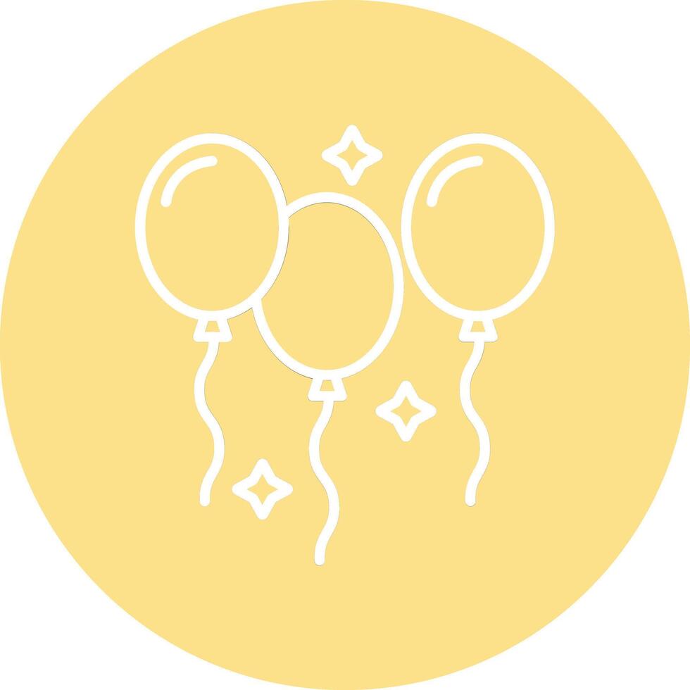 Balloons Illustration Icon vector