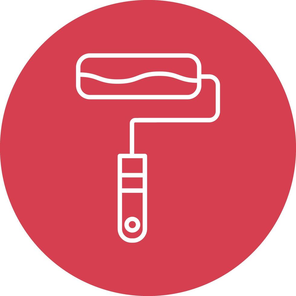 Paint Roller Illustration Icon vector