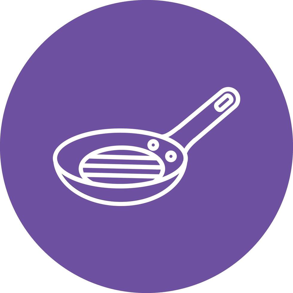 Frying Pan Illustration Icon vector