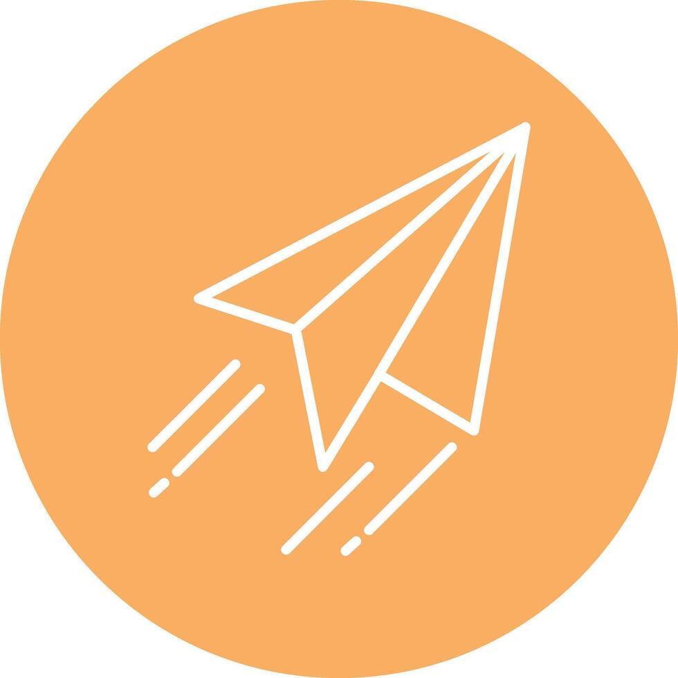 Paper Plane Illustration Icon vector