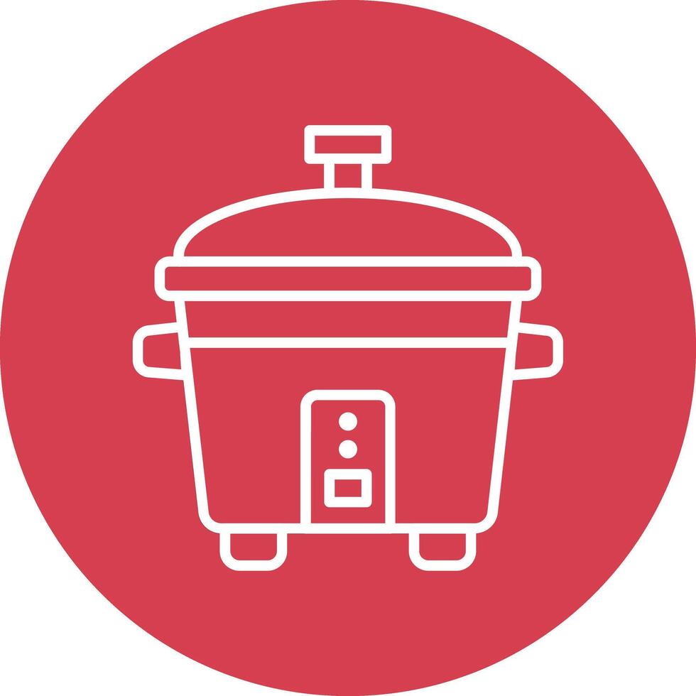 Rice Cooker Illustration Icon vector