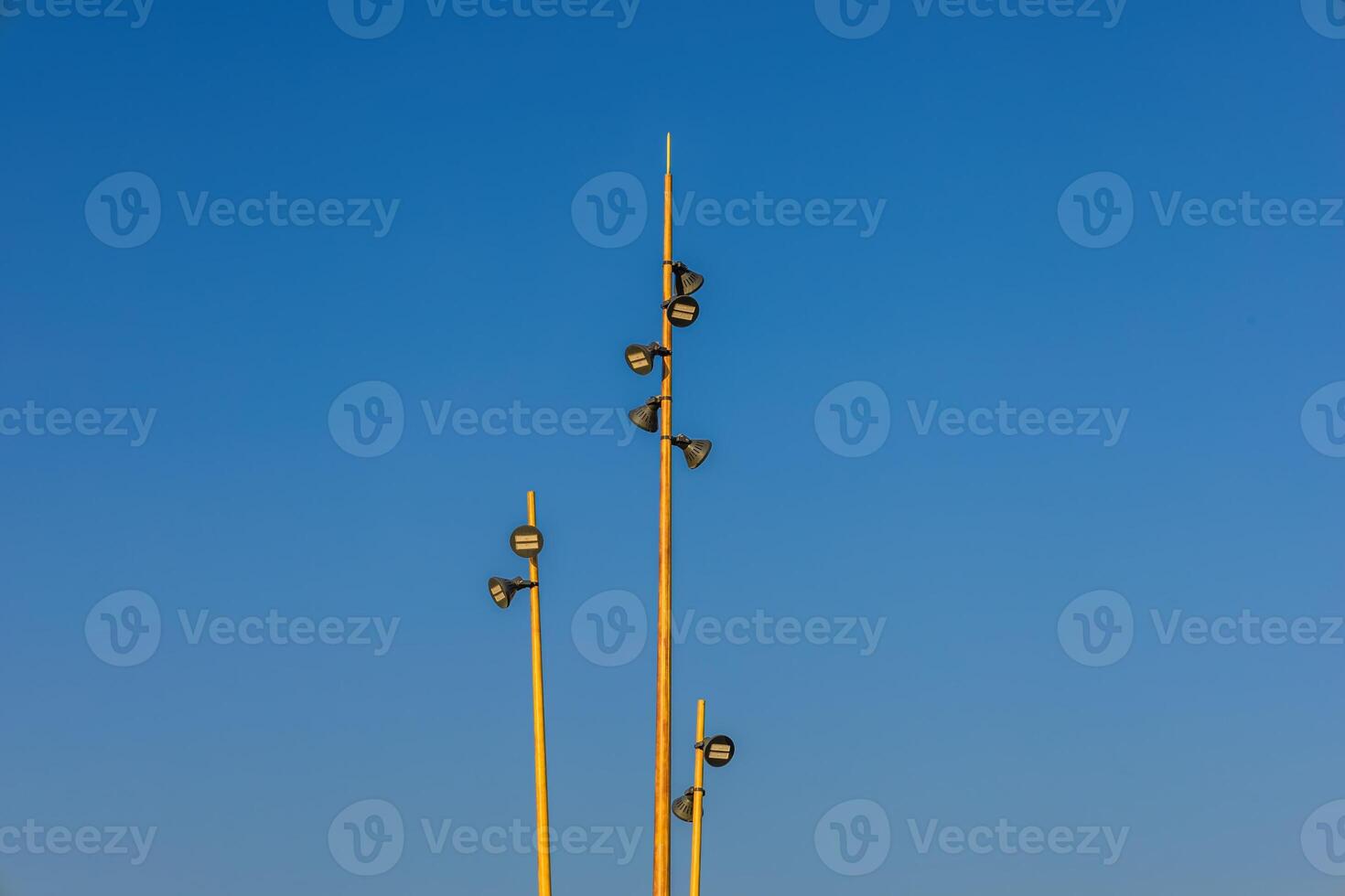 City lamp for street lighting and space around photo
