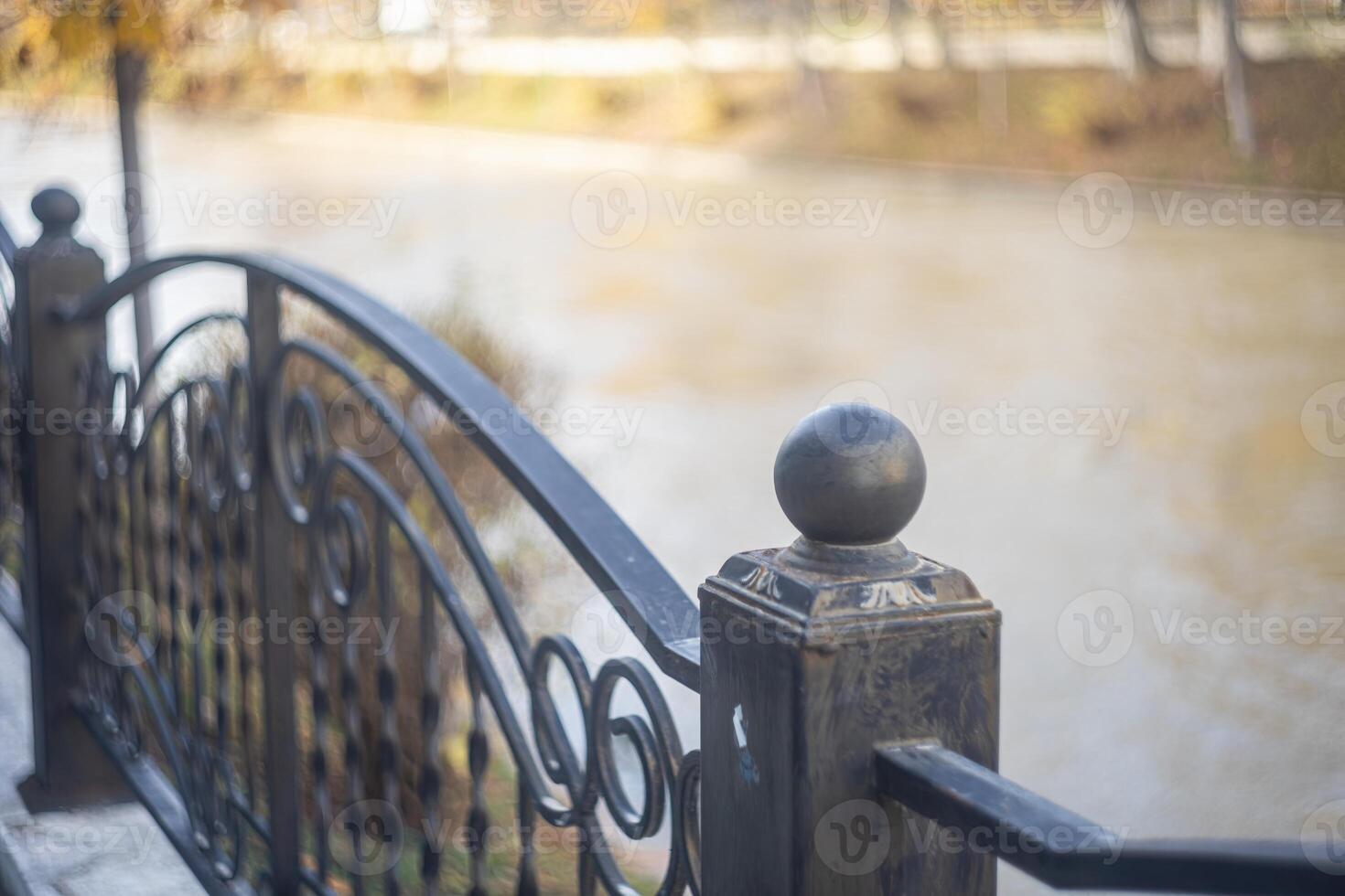 City river for sidewalk walks with beautiful architect photo