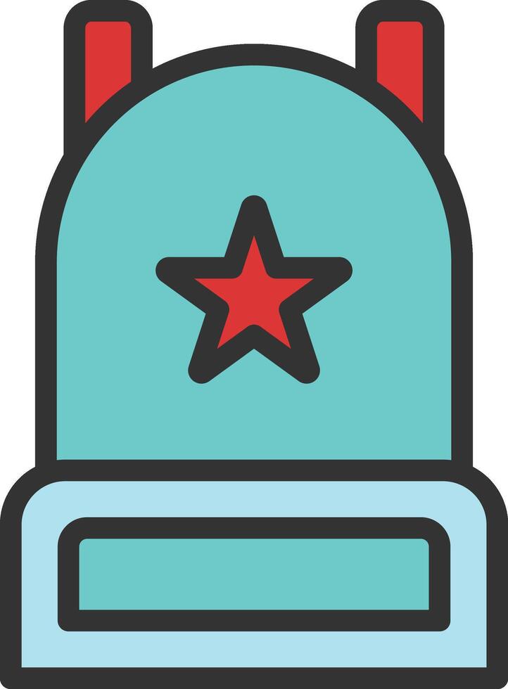 Backpack icon image. Suitable for mobile apps, web apps and print media. vector