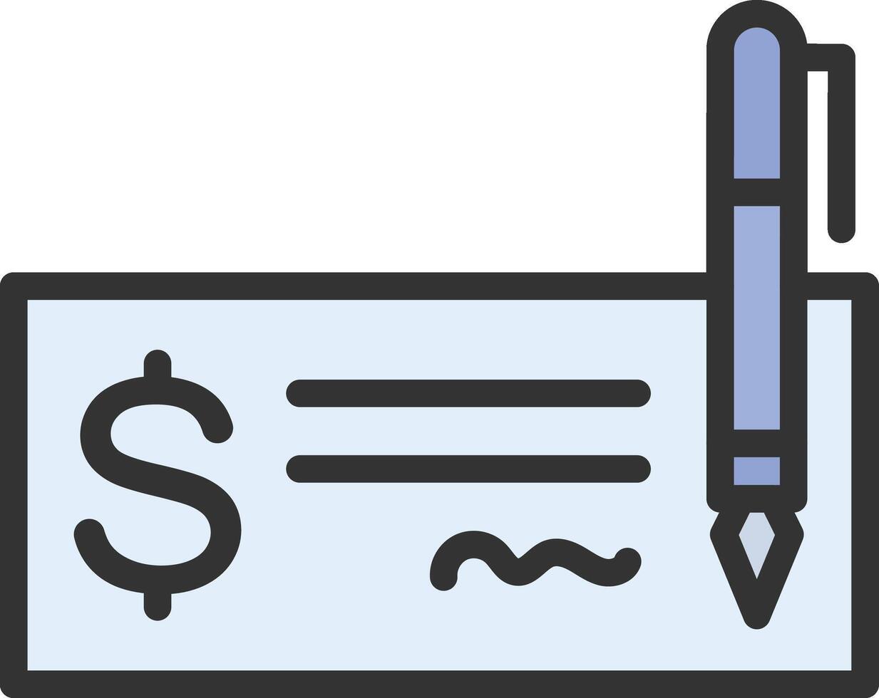 Bank Check icon image. Suitable for mobile apps, web apps and print media. vector