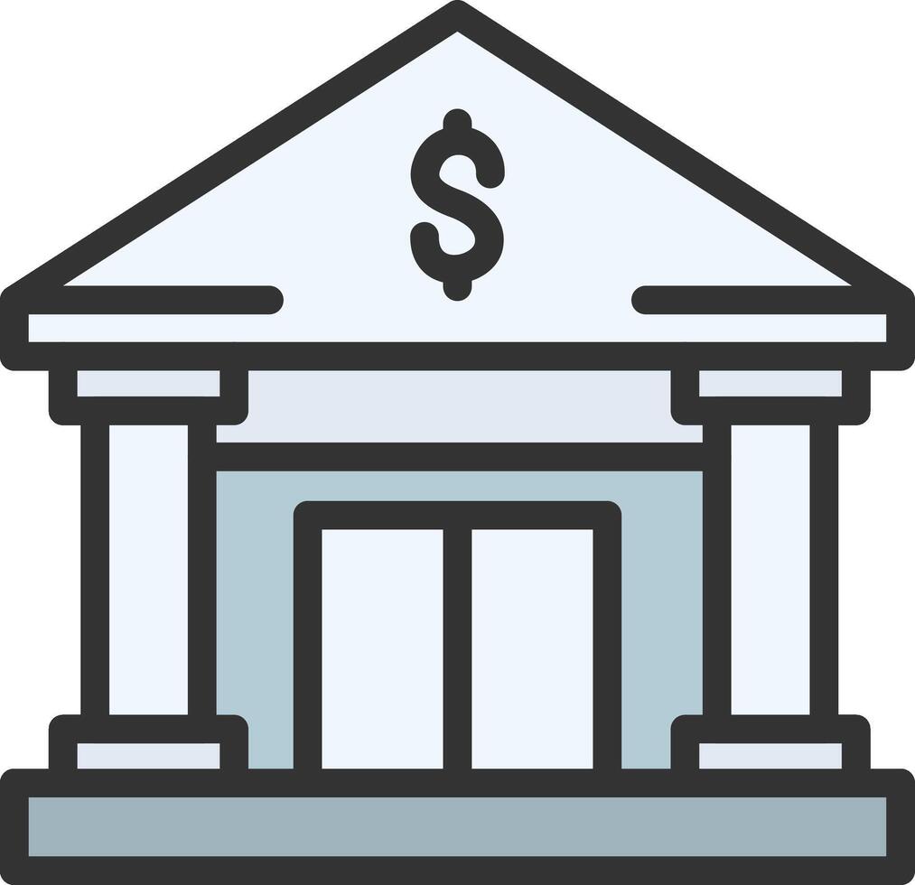 Bank icon image. Suitable for mobile apps, web apps and print media. vector